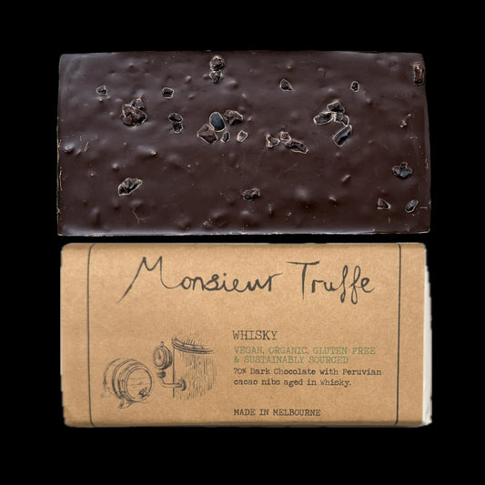 Monsieur Truffe - Dark 70% Whiskey & Peru Nibs 80g