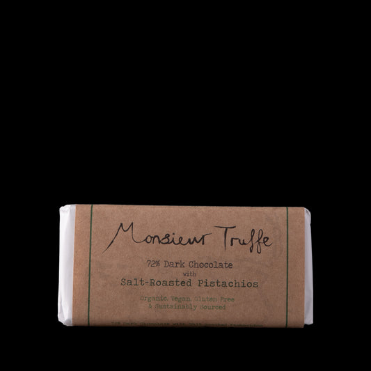 Monsieur Truffe - Dark 70% Salt Roasted Pistachios 100g