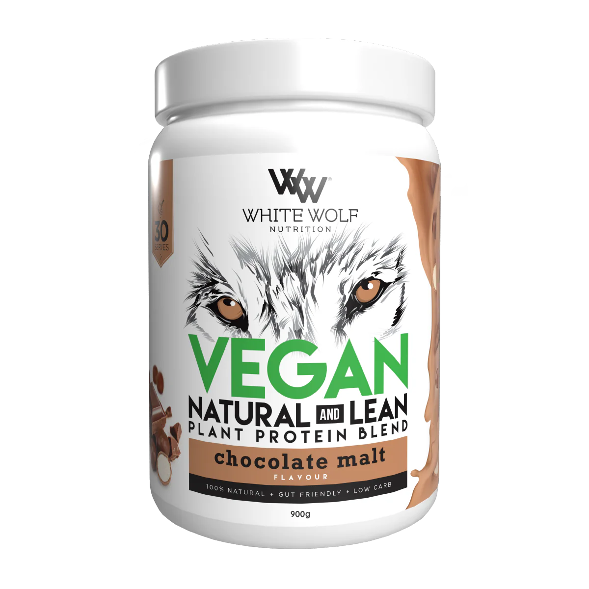 White Wolf - Natural Lean Protein Choc 900g