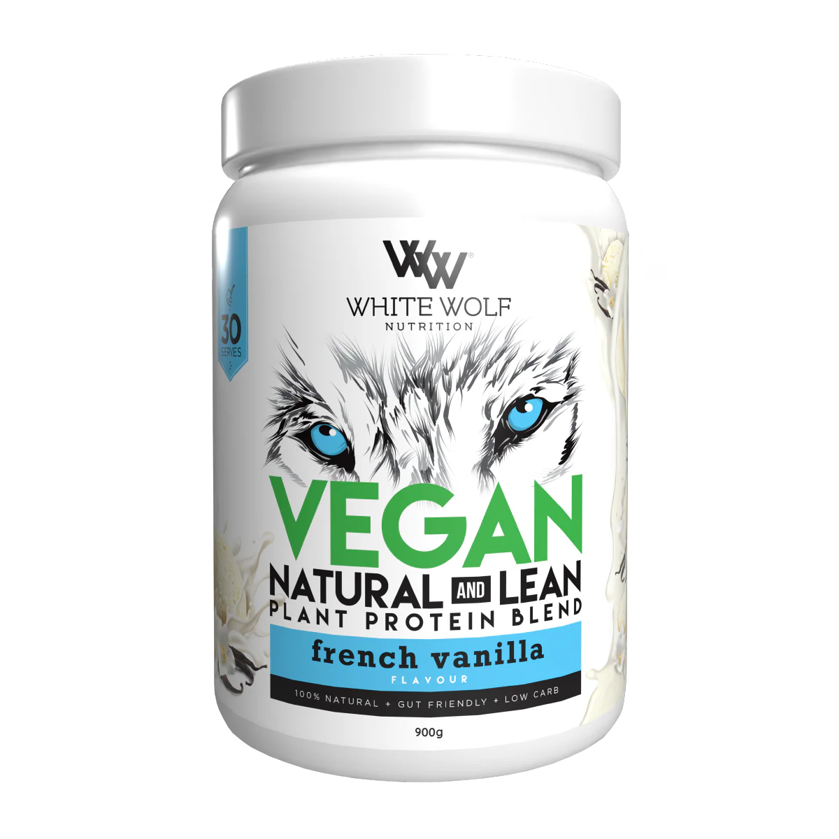 White Wolf - Natural Lean Protein Vanilla 900g