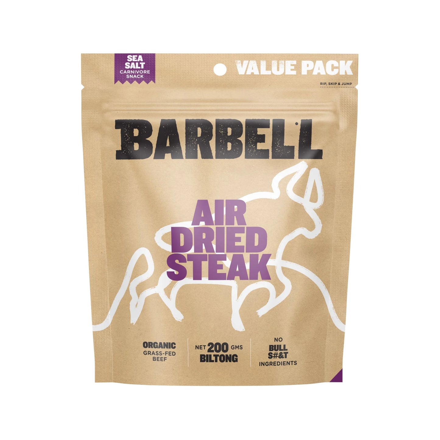Barbell - Sea Salt Steak (jerky) 200g