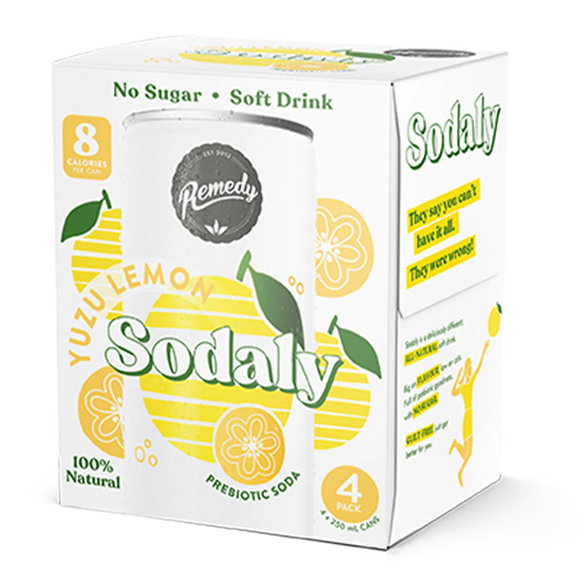 Remedy Sodaly - Yuzu Lemon 4 Pack 250ml