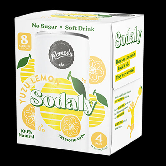 Remedy Sodaly - Yuzu Lemon 4 Pack 250ml