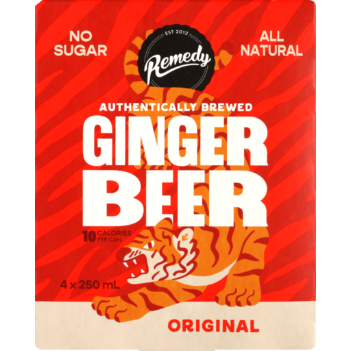 Remedy - Soda Ginger Beer 4 X 250ml