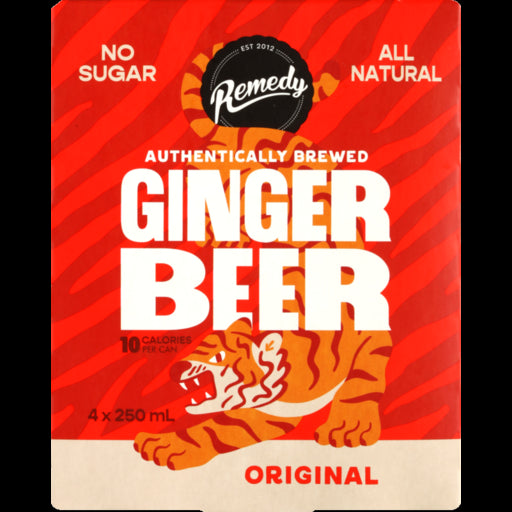 Remedy - Soda Ginger Beer 4 X 250ml