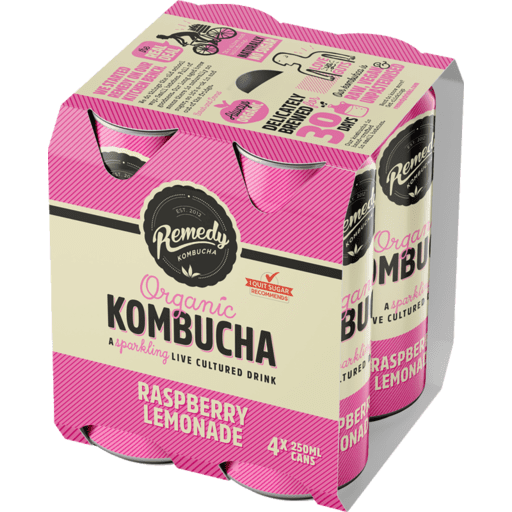 Remedy Sodaly - Raspberry 4 Pack 250ml