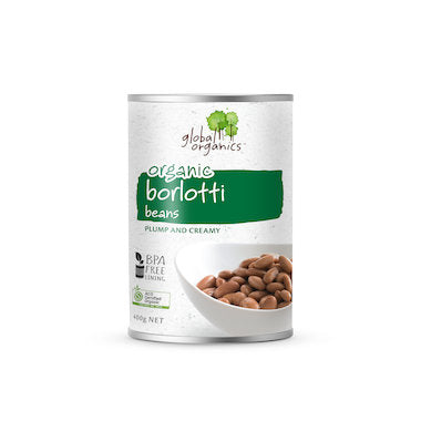 Global Organics - Borlotti Beans 400g