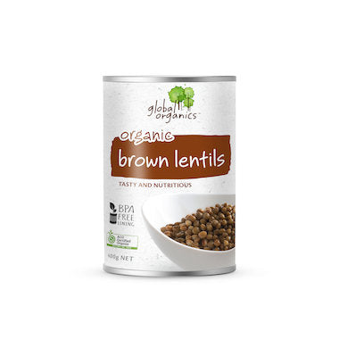 Global Organics - Lentils Brown 400g