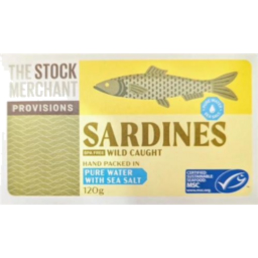 Stock Merchant - Sardines In Pure Water 120g