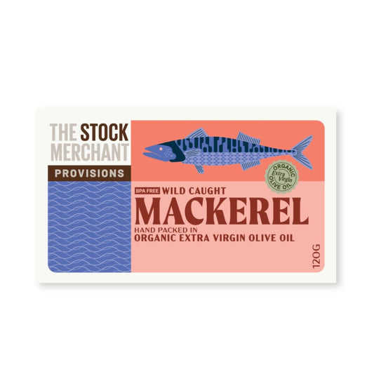 Stock Merchant - Mackerel In Organic Olive Oil 120g