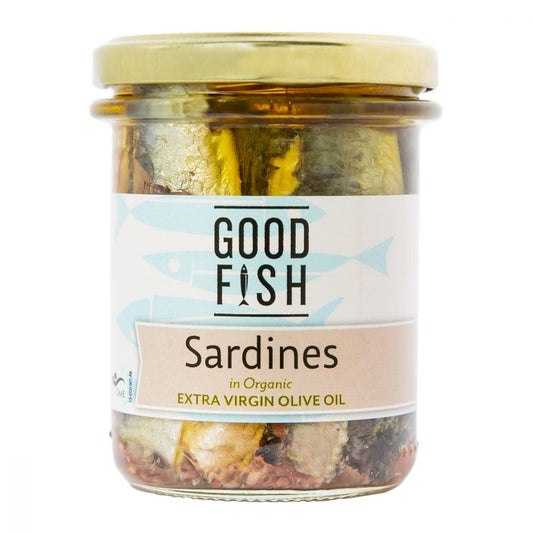 Good Fish - Sardines Extra Virgin Olive Oil Jar 195g
