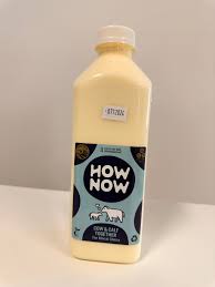 How Now - Milk Organic Unhomogenised (Corn Starch Bottle) 1lt