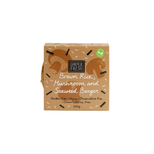 Larder Fresh - Brown Rice, Mushroom & Seedweed Burgers 2pk 250g