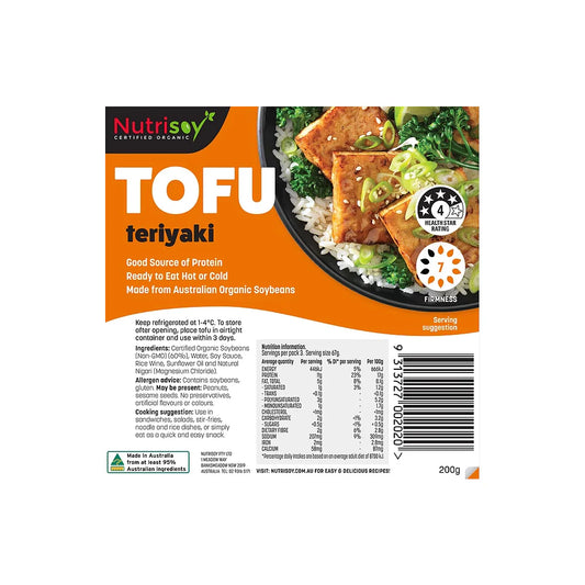 Nutrisoy - Tofu Teriyaki Cutlets 200g