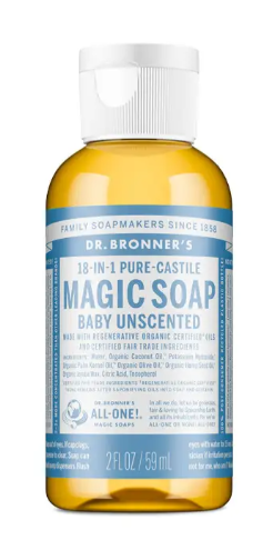 Dr Bronner's - Baby Unscented Castile Liquid Soap 59ml