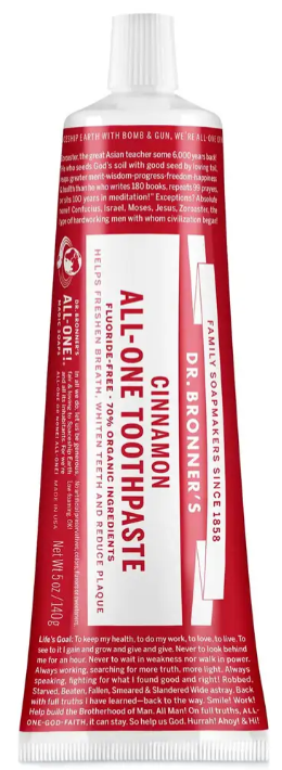 Dr Bronner's - Cinnamon Toothpaste 140g
