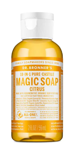 Dr Bronner's - Citrus Orange Castile Soap 59ml