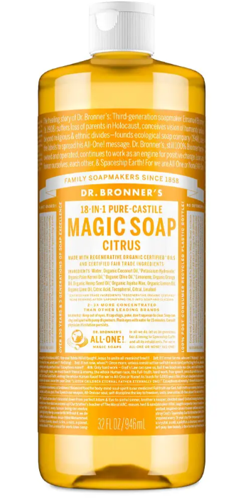 Dr Bronner's - Citrus Orange Castile Soap 946ml