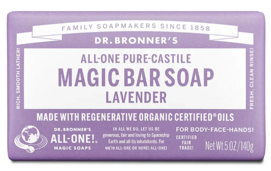 Dr Bronner's - Lavender Soap Bar 140g