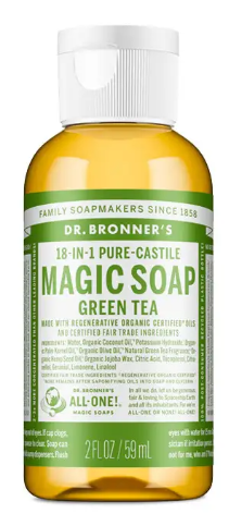 Dr Bronner's - Green Tea Castile Soap 59ml