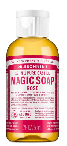 Dr Bronner's - Rose Castile Soap 59ml