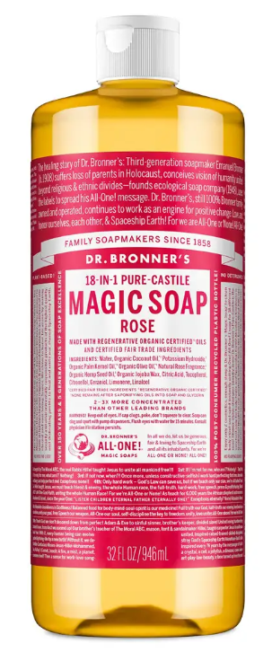 Dr Bronner's - Rose Castile Soap 946ml