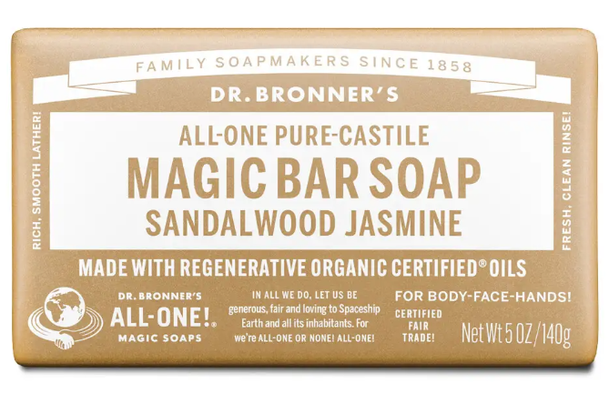 Dr Bronner's - Sandalwood Jasmine Soap Bar 140g