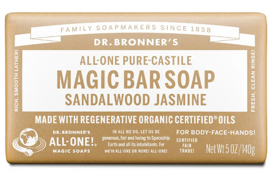 Dr Bronner's - Sandalwood Jasmine Soap Bar 140g