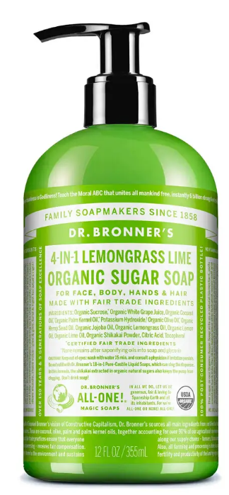 Dr Bronner's - Lemongrass Lime Pump Soap 355ml