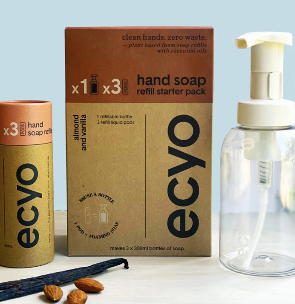 Ecyo - Almond & Vanilla Soap Starter Pack