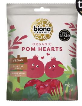 Biona Organic - Pomegranate Hearts 75g