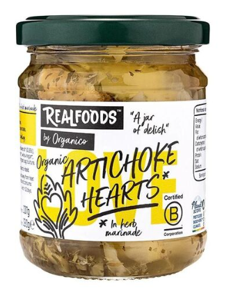 Realfoods By Organico - Artichoke Hearts 190g