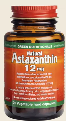 Green Nutritionals - Astaxanthin 20 Capsules