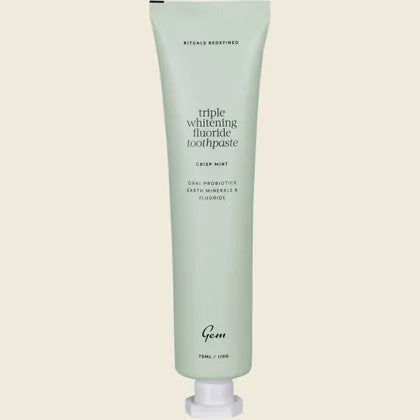 Gem - Toothpaste Fluoride Crisp Mint Triple White 110g