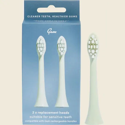 Gem - Toothbrush Replacement Heads Mint 2pk