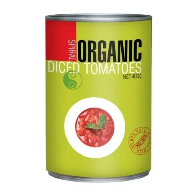 Spiral Foods - Diced Tomatoes Can 400g