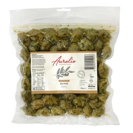 Aurelio - Green Olives Garlic 300g