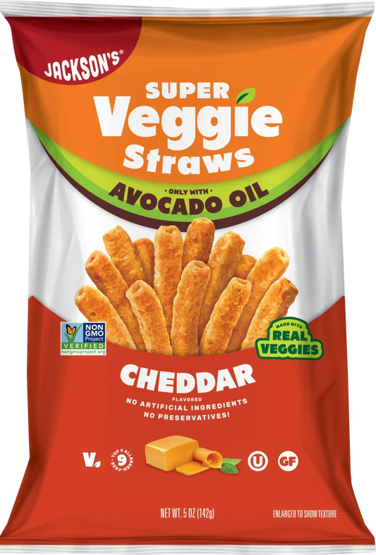 Jacksons - Cheddar Veggie Straws Avocado Oil 142g