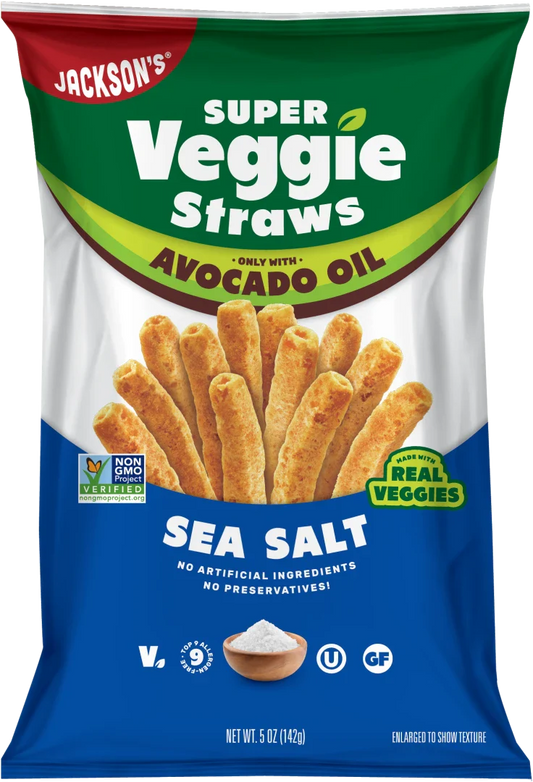 Jacksons - Sea Salt Veggie Straws Avocado Oil 142g