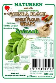 Natureen - Quinoa, Spelt, Spinach Wrap 5pk
