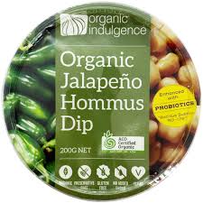 Organic Indulgence - Jalapeno Hommus 200g