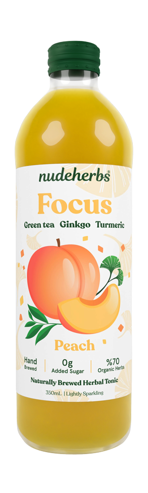 Nude Herb Tonics - Focus Peach 350ml