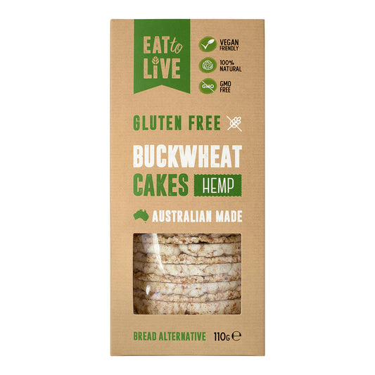 Eat To Live - Hemp Buckwheat Cakes 110g