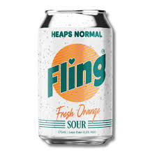 Heaps Normal - Fling Orange Sour 4 Pack 375ml