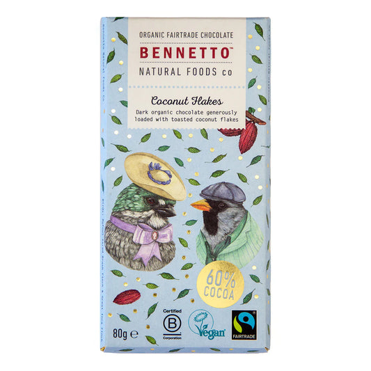 Bennetto - Chocolate - Coconut Flakes 80g