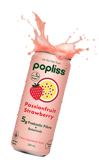 Popliss - Passionfruit & Strawberry Soda 330ml
