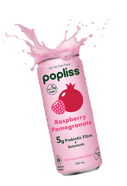 Popliss - Raspberry & Pomegranate Soda 330ml