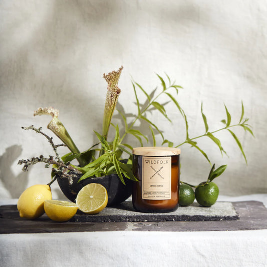Wildfolk - Lemon Myrtle Glass Soy Candle