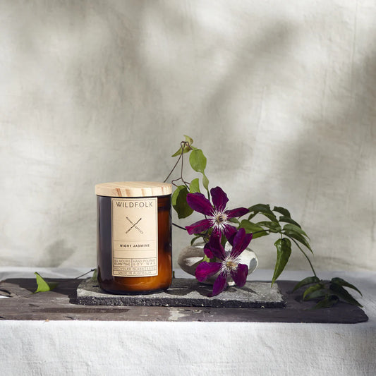 Wildfolk - Night Jasmine Glass Soy Candle