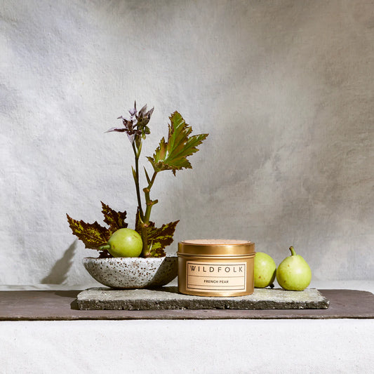 Wildfolk - French Pear Soy Candle (Gold Tin) 190g
